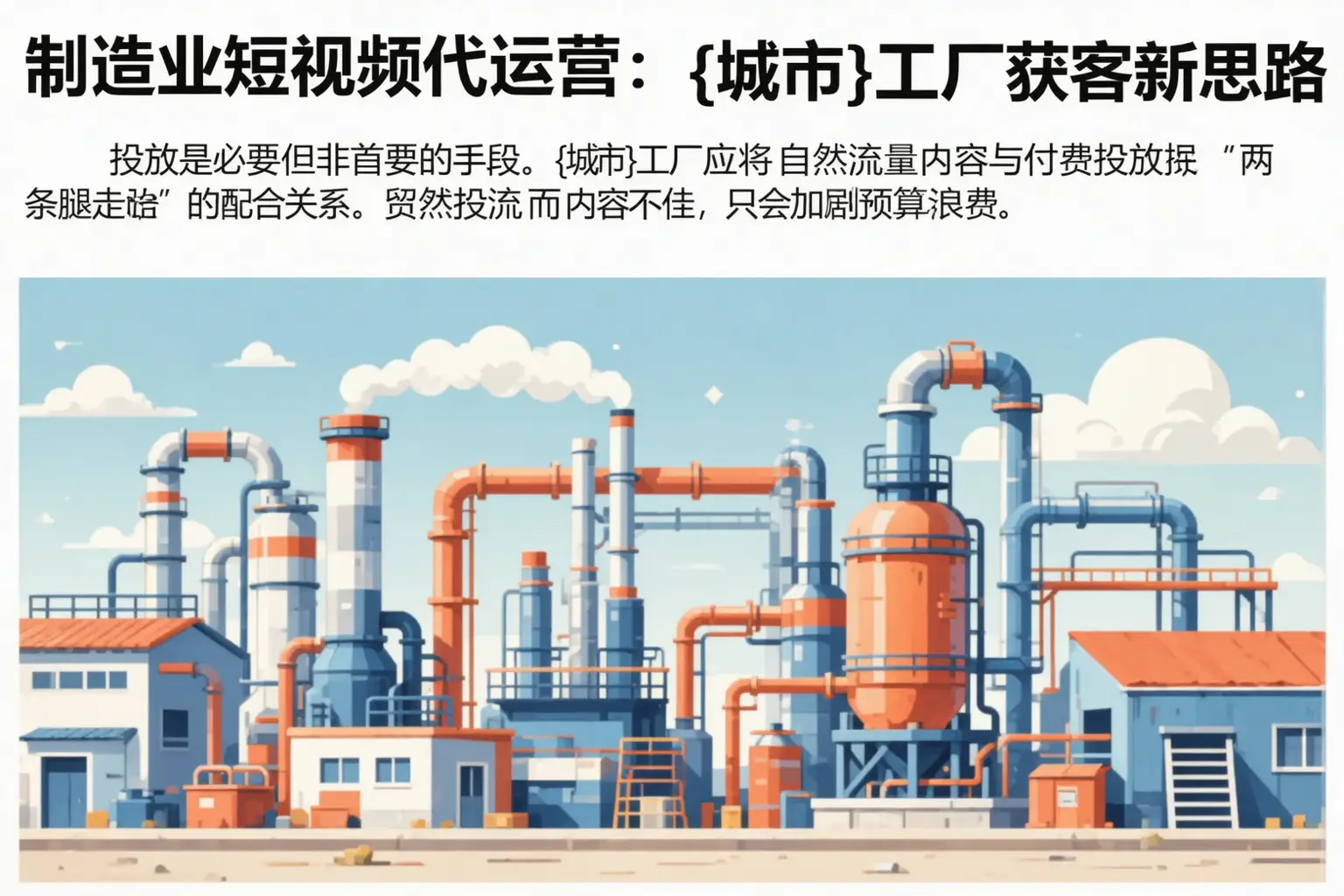 制造业短视频代运营：凤台工厂获客新思路
